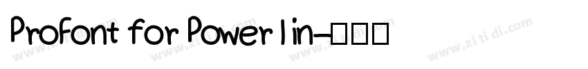 ProFont for Powerlin字体转换